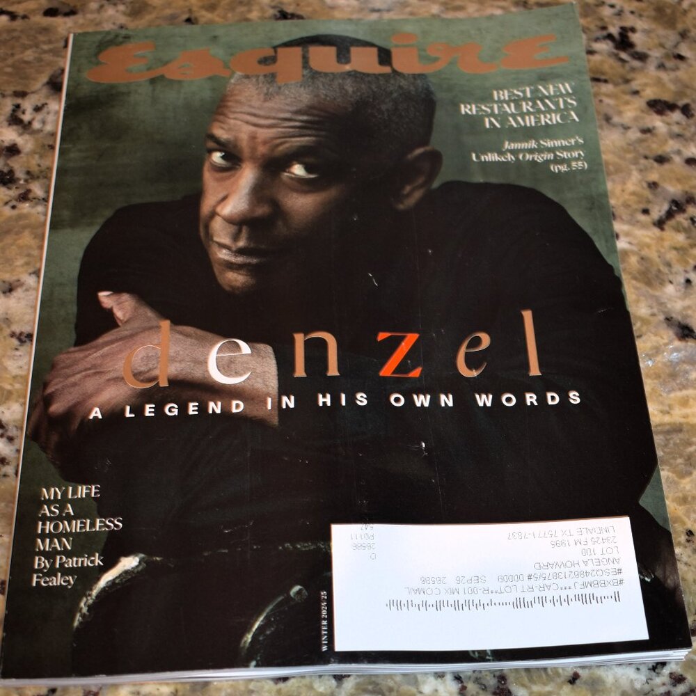 Esquire Magazine - Denzel - Winter 2024